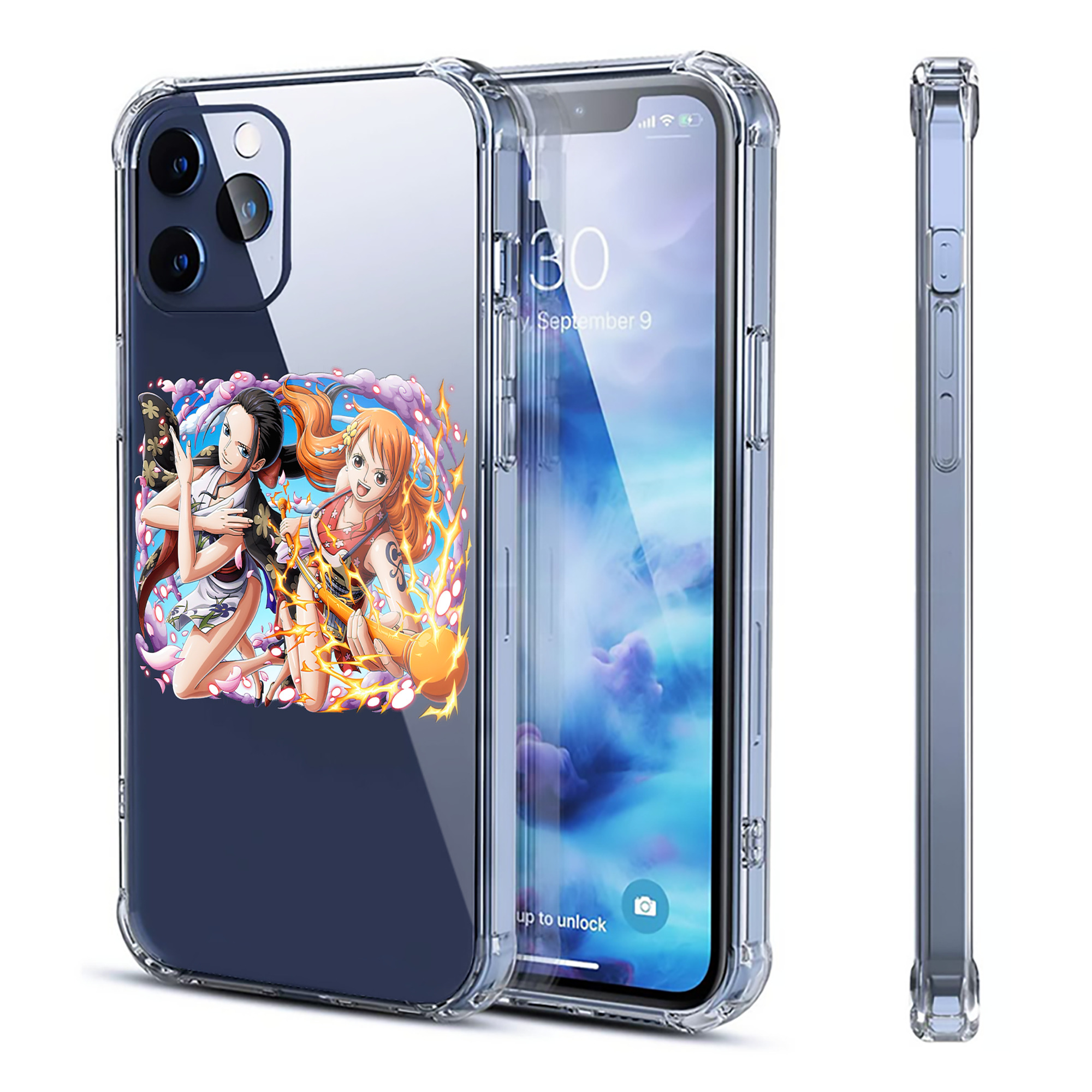 （画像用） ワンピース ナミ ONE PIECE Nami 【iPhone 12シリーズ対応】透明スマホケース（クリアソフトケース）